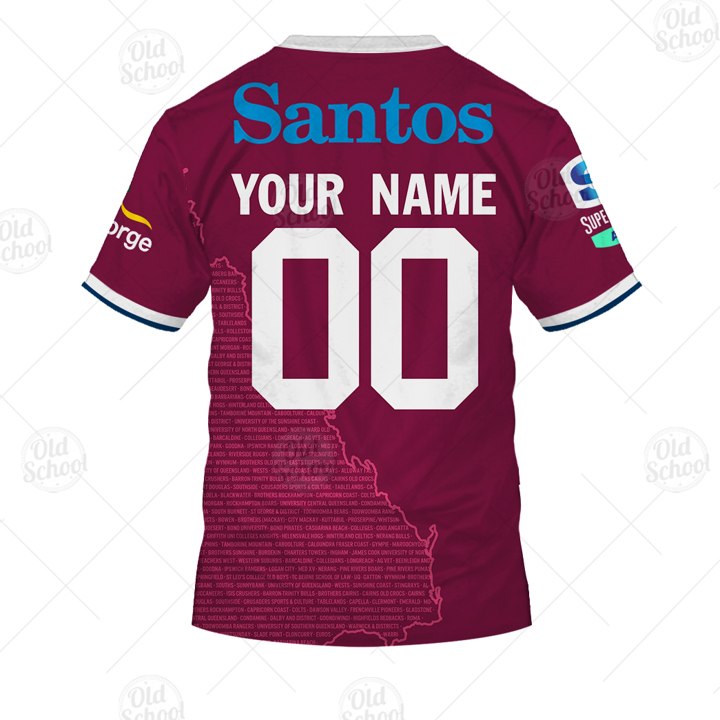 Personalised Super Rugby QUEENSLAND REDS Home - Famjoys Personalised Super Rugby QUEENSLAND REDS Home - Famjoys