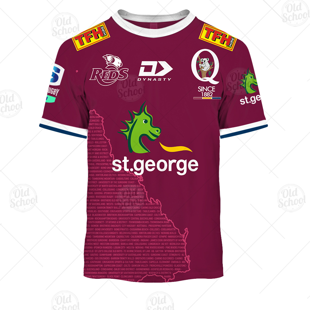 Personalised Super Rugby QUEENSLAND REDS Home - Famjoys Personalised Super Rugby QUEENSLAND REDS Home - Famjoys