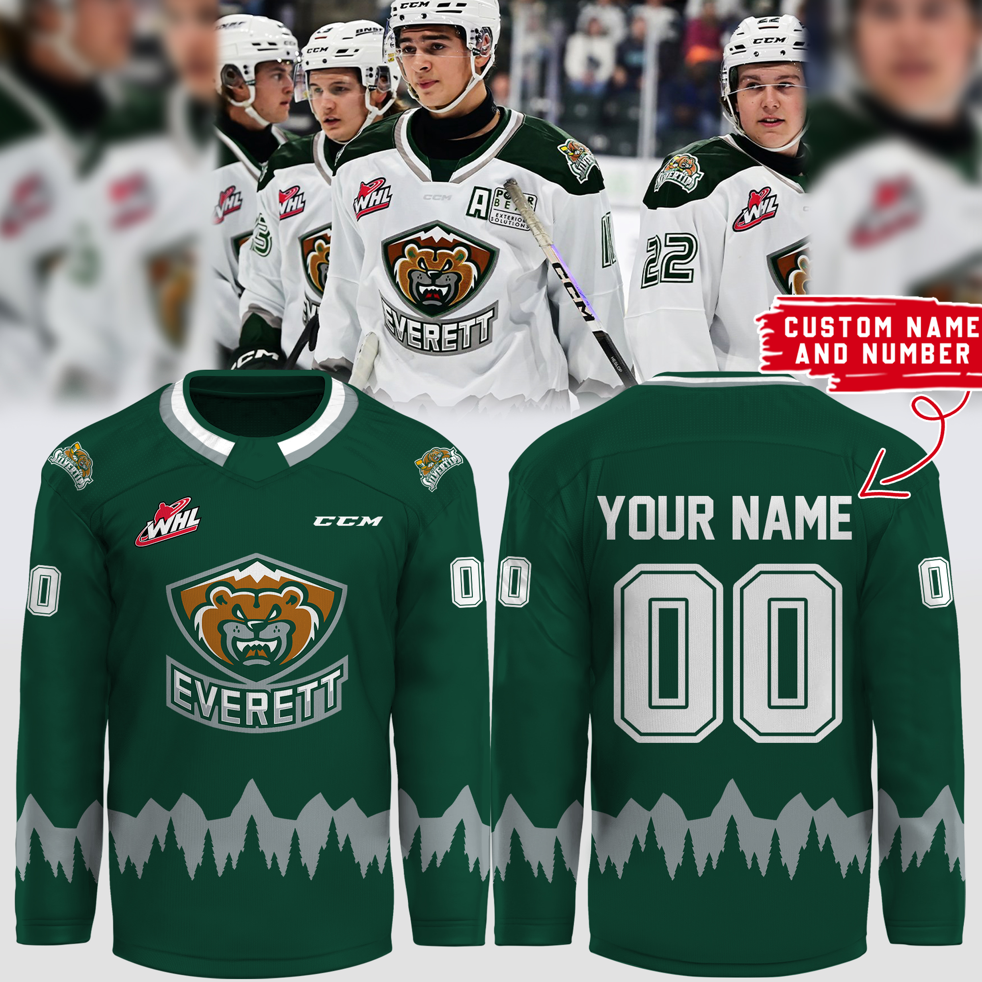 Personalization Everett Silvertips Jersey 2024 - Famjoys Personalization Everett Silvertips Jersey 2024 - Famjoys