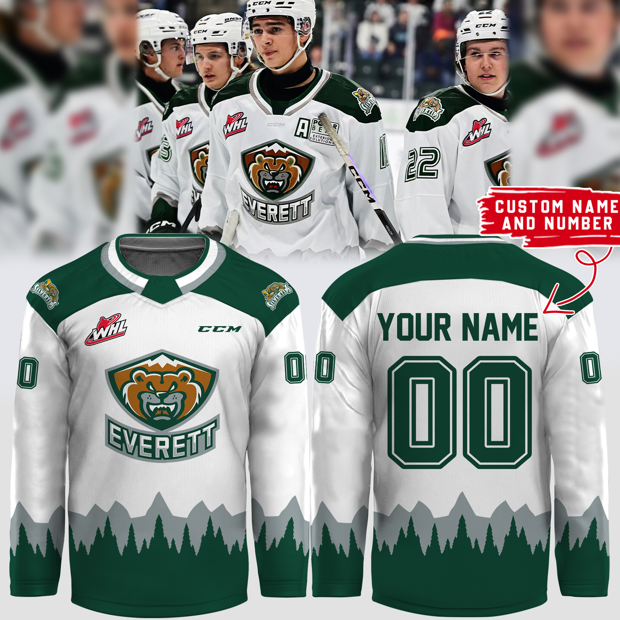Personalization Everett Silvertips Jersey 2024 - Famjoys Personalization Everett Silvertips Jersey 2024 - Famjoys