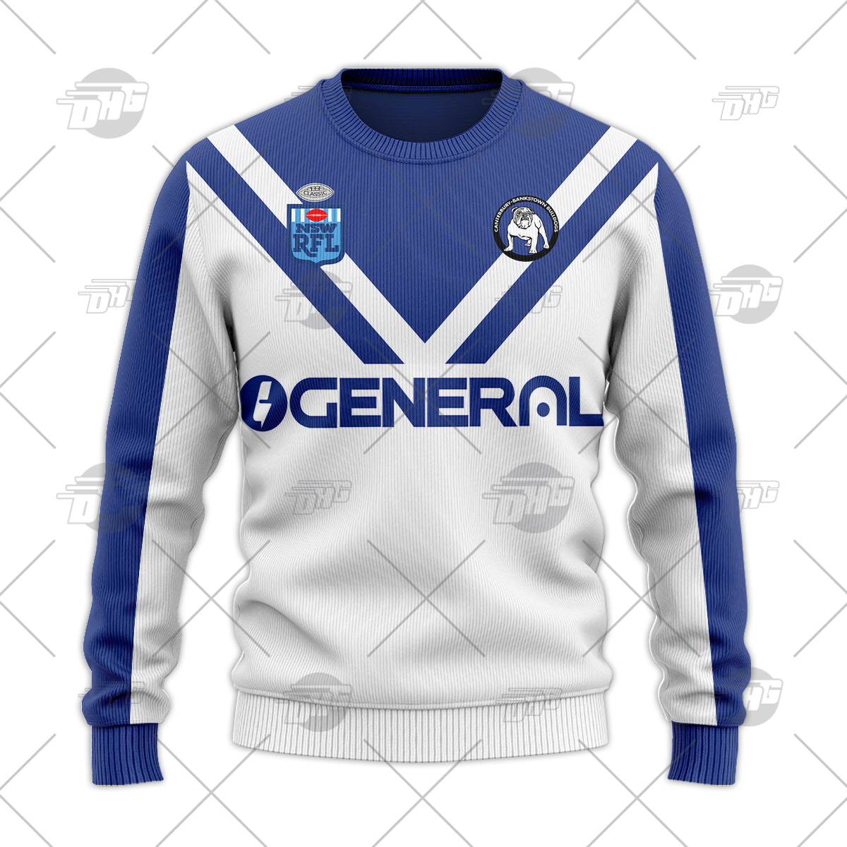 Personalize NRL Canterbury Bankstown Bulldogs 1984 Vintage Retro Wool Ugly Sweater - Famjoys Personalize NRL Canterbury Bankstown Bulldogs 1984 Vintage Retro Wool Ugly Sweater - Famjoys