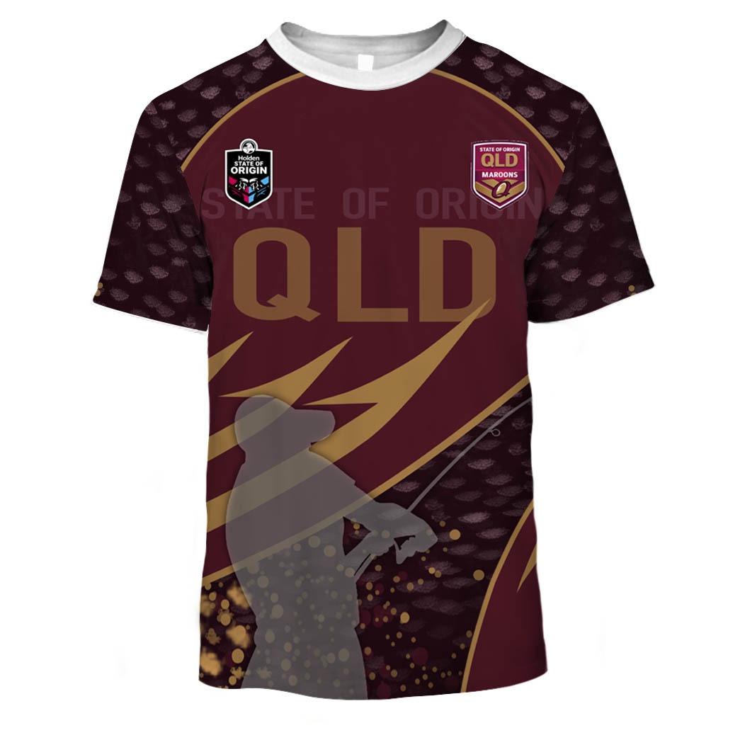 Personalize QLD MAROONS State of Origin Series 2020 Fishing Hoodie - Famjoys Personalize QLD MAROONS State of Origin Series 2020 Fishing Hoodie - Famjoys