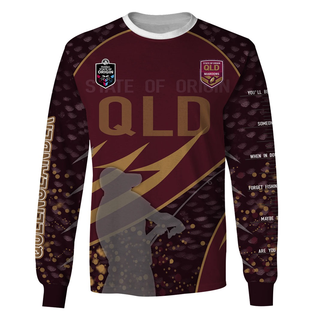 Personalize QLD MAROONS State of Origin Series 2020 Fishing Hoodie - Famjoys Personalize QLD MAROONS State of Origin Series 2020 Fishing Hoodie - Famjoys