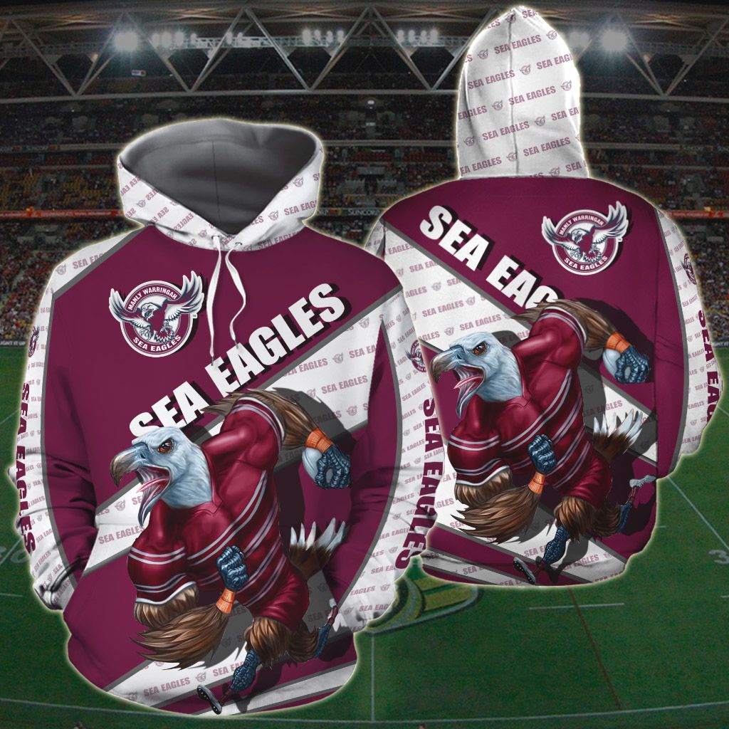 Personalized 3D All Over Printed Manly Warringah Sea Eagles Hoodie Nrl Zip Up Hoodie - Famjoys Personalized 3D All Over Printed Manly Warringah Sea Eagles Hoodie Nrl Zip Up Hoodie - Famjoys