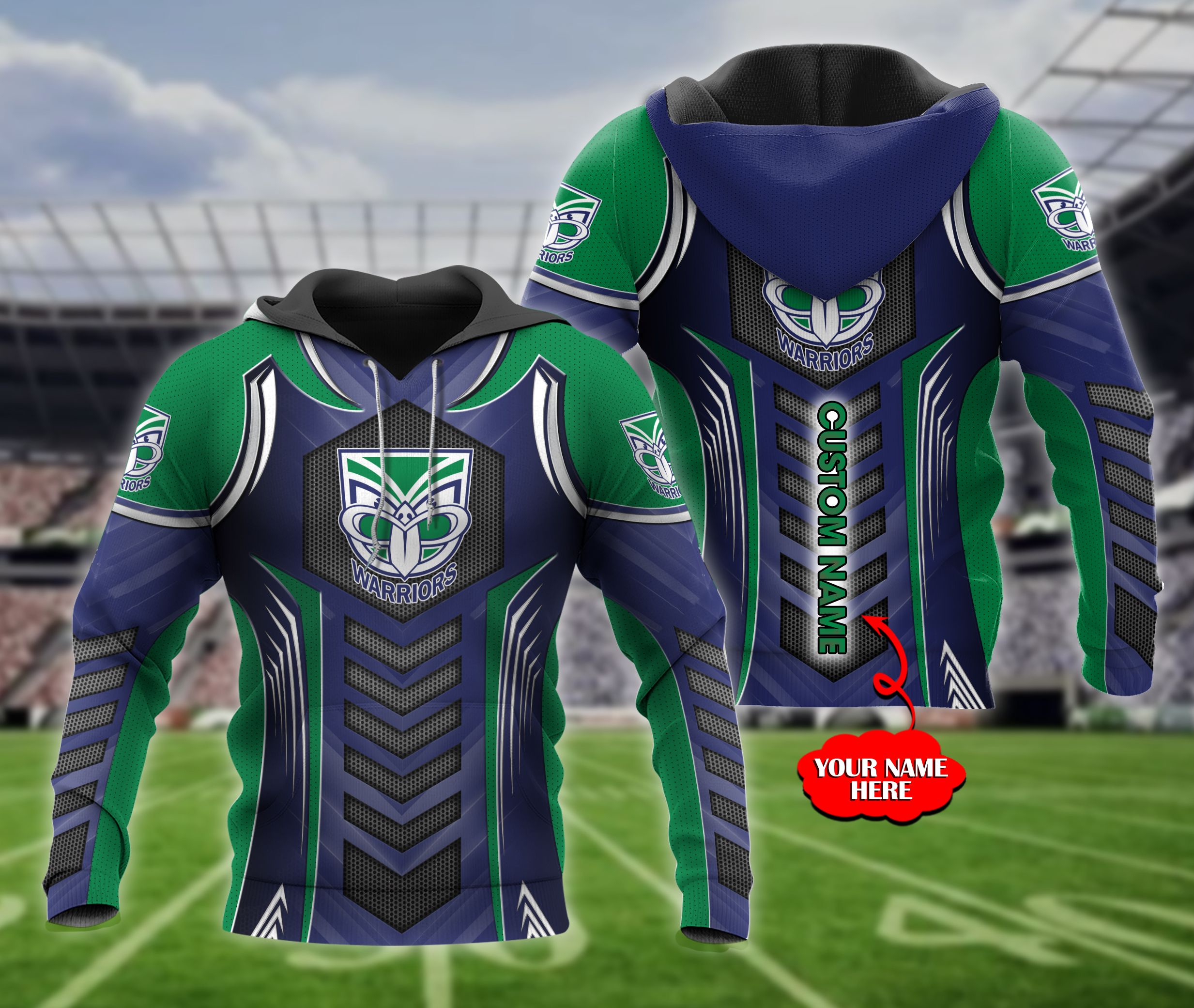 Personalized 3D Hoodie New Zealand Warriors Nrl Custom Name 3D All Over Print Zip Up Hoodie Option - Famjoys Personalized 3D Hoodie New Zealand Warriors Nrl Custom Name 3D All Over Print Zip Up Hoodie Option - Famjoys