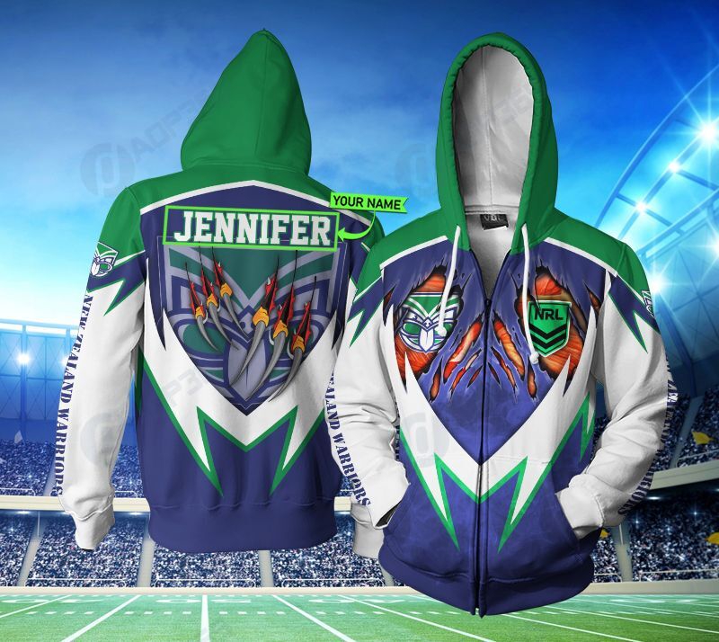 Personalized 3D Hoodie New Zealand Warriors Nrl Tshirt Sweater Custom Name 3D All Over Print Zip Up Hoodie Option - Famjoys Personalized 3D Hoodie New Zealand Warriors Nrl Tshirt Sweater Custom Name 3D All Over Print Zip Up Hoodie Option - Famjoys