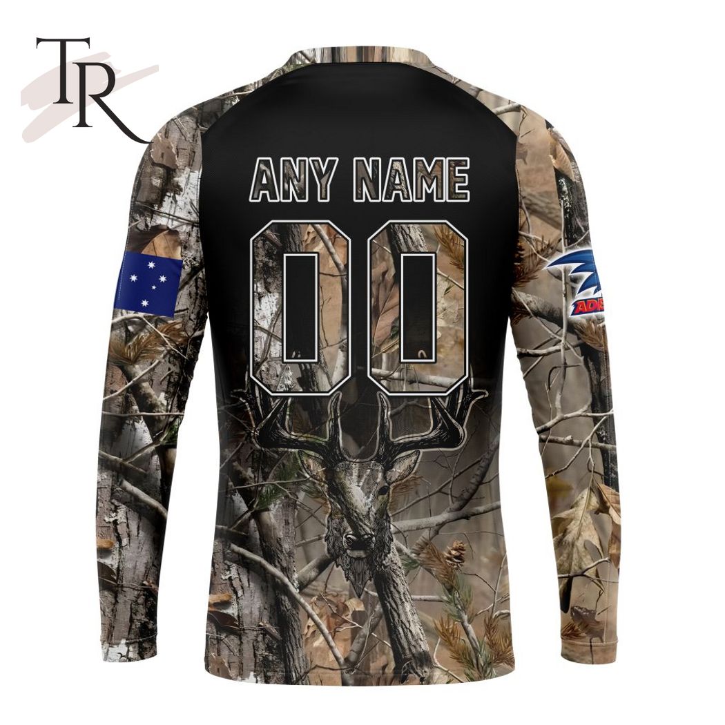 Personalized AFL Adelaide Crows Special Camo Realtree Hunting Hoodie 3D - Famjoys Personalized AFL Adelaide Crows Special Camo Realtree Hunting Hoodie 3D - Famjoys