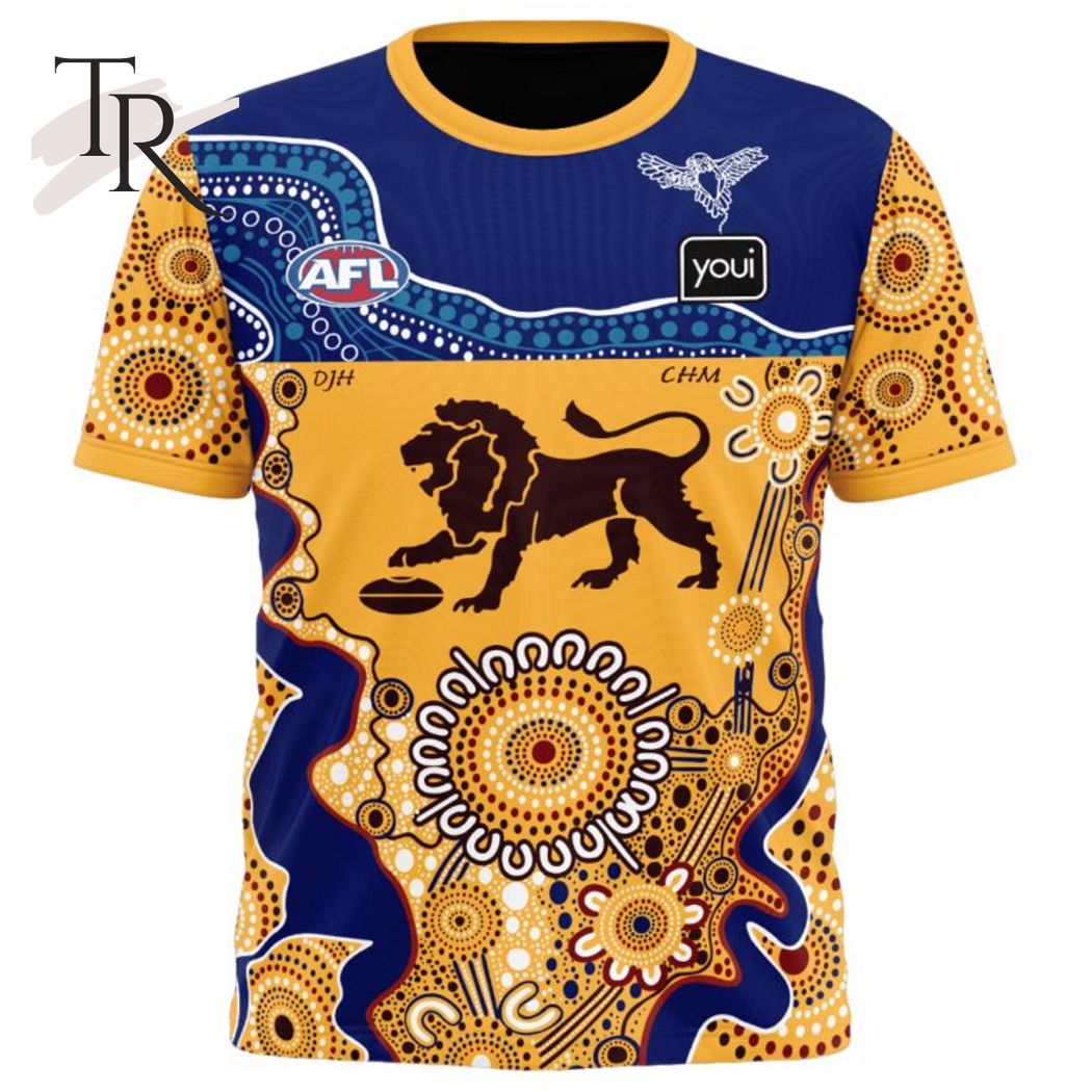 Personalized AFL Brisbane Lions Special Indigenous Design Hoodie 3D - Famjoys Personalized AFL Brisbane Lions Special Indigenous Design Hoodie 3D - Famjoys