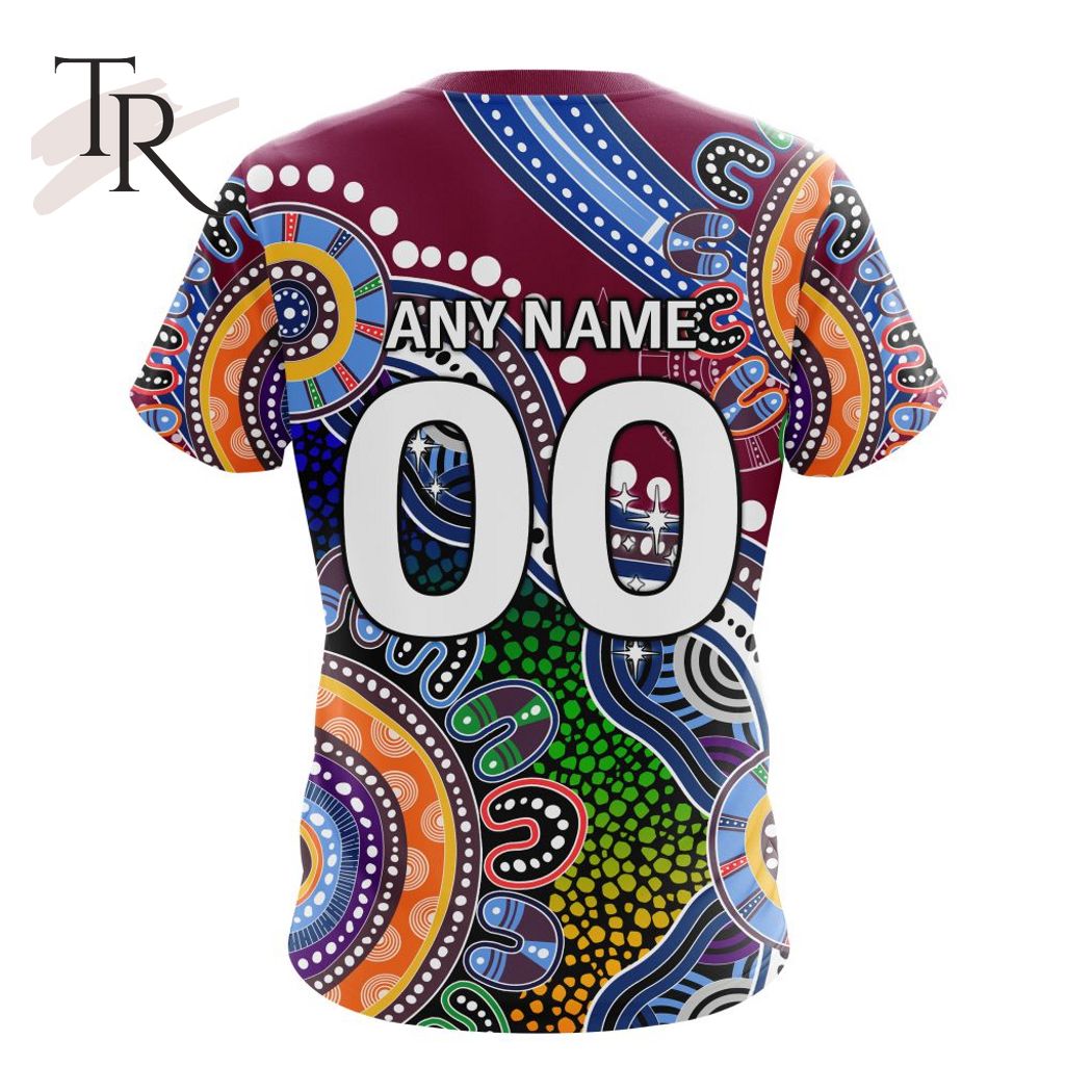 Personalized AFL Brisbane Lions Special Indigenous Design Hoodie 3D - Famjoys Personalized AFL Brisbane Lions Special Indigenous Design Hoodie 3D - Famjoys