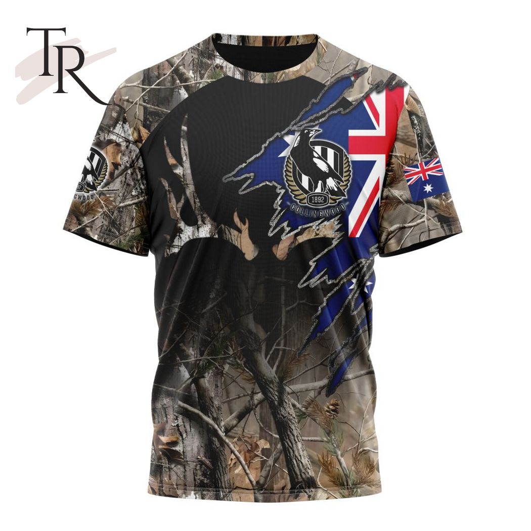 Personalized AFL Collingwood Football Club Special Camo Realtree Hunting Hoodie 3D - Famjoys Personalized AFL Collingwood Football Club Special Camo Realtree Hunting Hoodie 3D - Famjoys