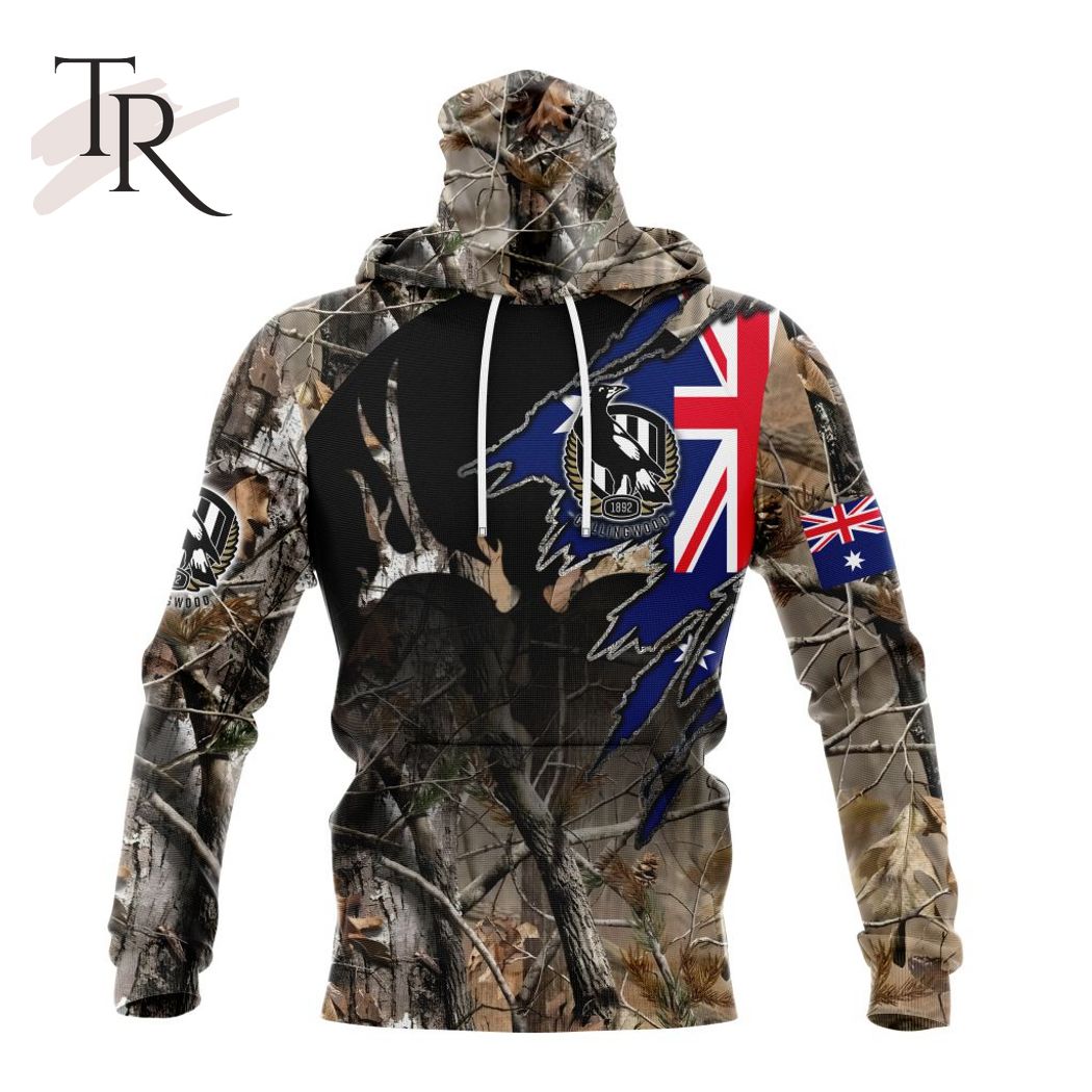 Personalized AFL Collingwood Football Club Special Camo Realtree Hunting Hoodie 3D - Famjoys Personalized AFL Collingwood Football Club Special Camo Realtree Hunting Hoodie 3D - Famjoys