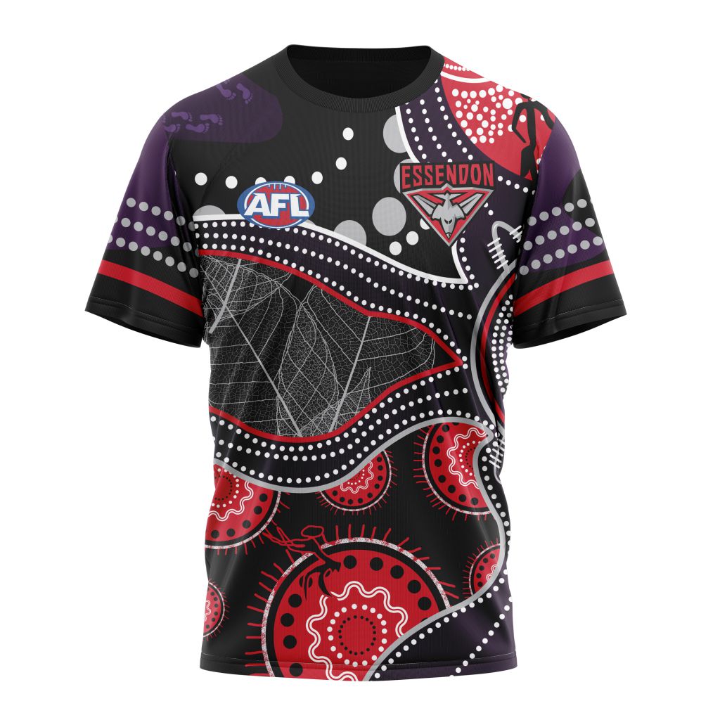 Personalized AFL Essendon Football Club Specialized Indigenous Concepts Unisex Tshirt - Famjoys Personalized AFL Essendon Football Club Specialized Indigenous Concepts Unisex Tshirt - Famjoys