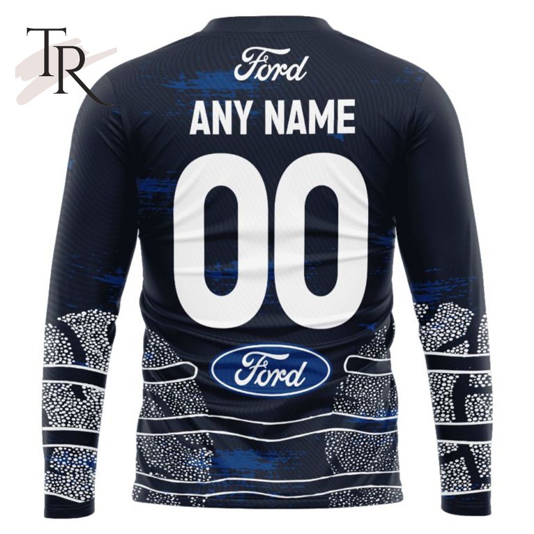 Personalized AFL Geelong Cats Special Indigenous Design Hoodie 3D - Famjoys Personalized AFL Geelong Cats Special Indigenous Design Hoodie 3D - Famjoys