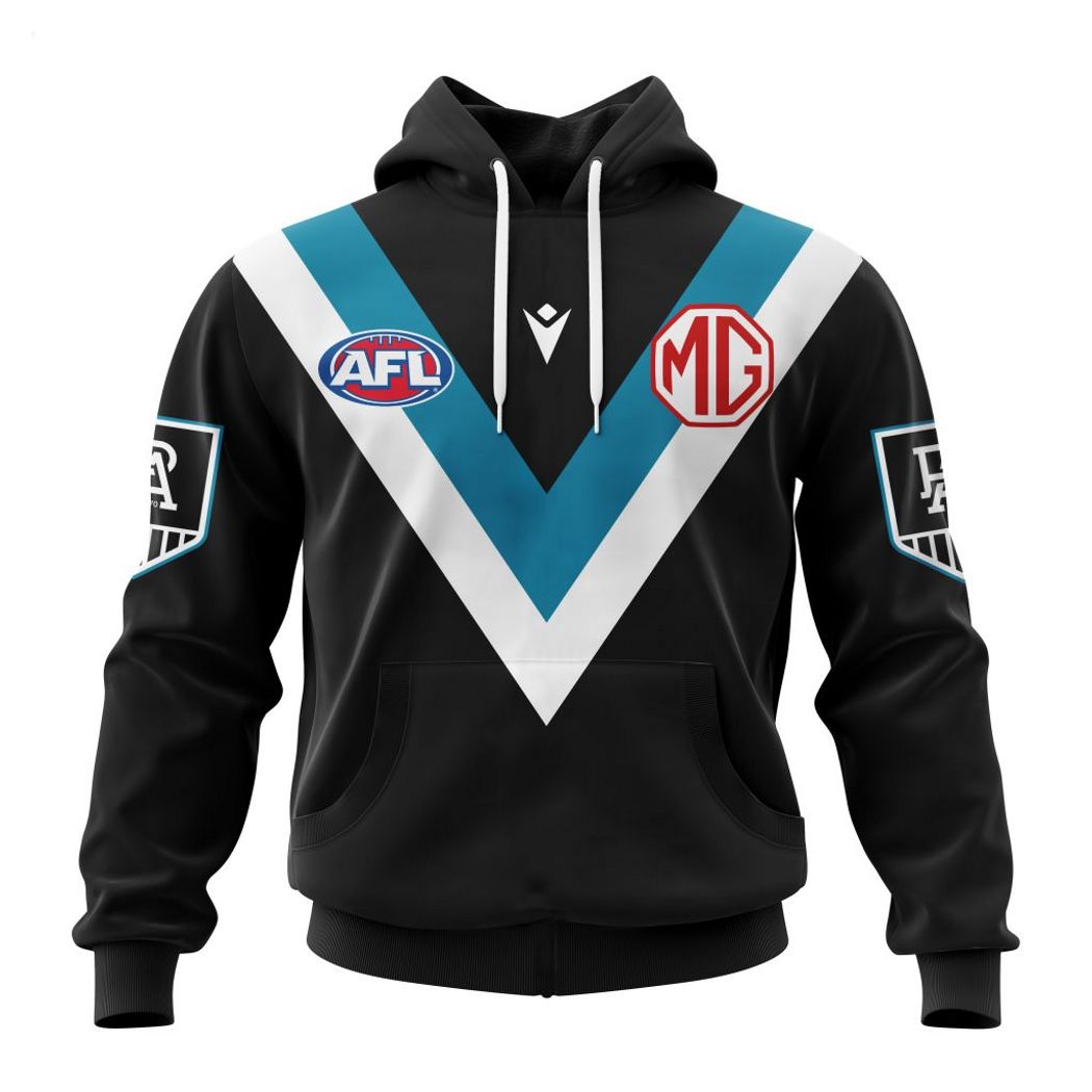Personalized AFL Port Adelaide Football Club Home Kits 2023 T-Shirt - Famjoys Personalized AFL Port Adelaide Football Club Home Kits 2023 T-Shirt - Famjoys