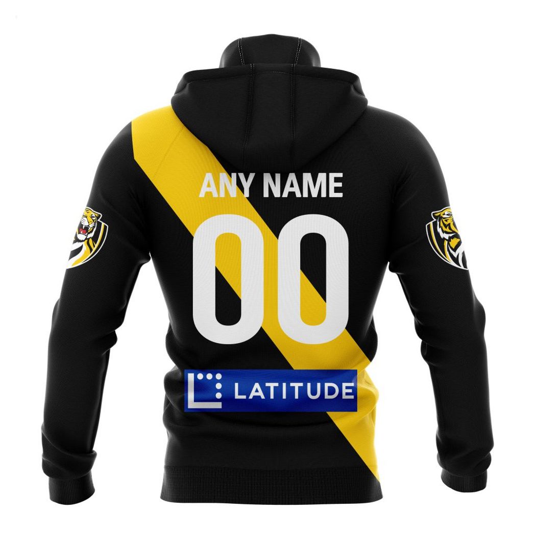 Personalized AFL Richmond Tigers Home Kits 2023 T-Shirt - Famjoys Personalized AFL Richmond Tigers Home Kits 2023 T-Shirt - Famjoys