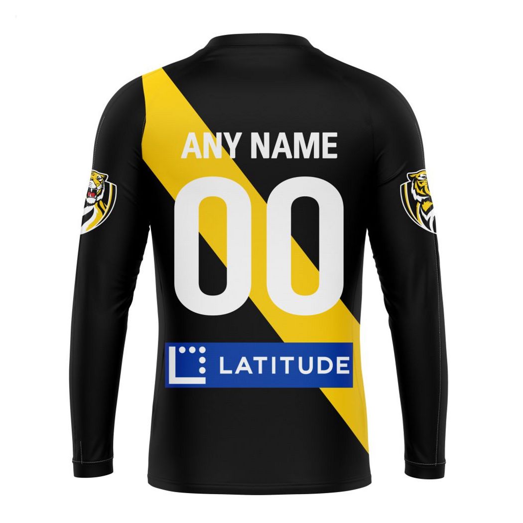 Personalized AFL Richmond Tigers Home Kits 2023 T-Shirt - Famjoys Personalized AFL Richmond Tigers Home Kits 2023 T-Shirt - Famjoys