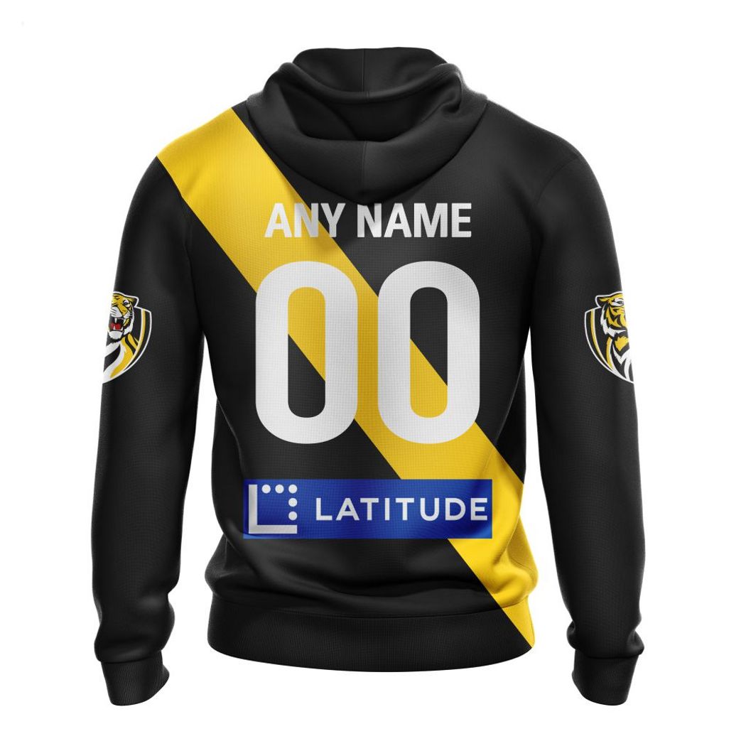 Personalized AFL Richmond Tigers Home Kits 2023 T-Shirt - Famjoys Personalized AFL Richmond Tigers Home Kits 2023 T-Shirt - Famjoys