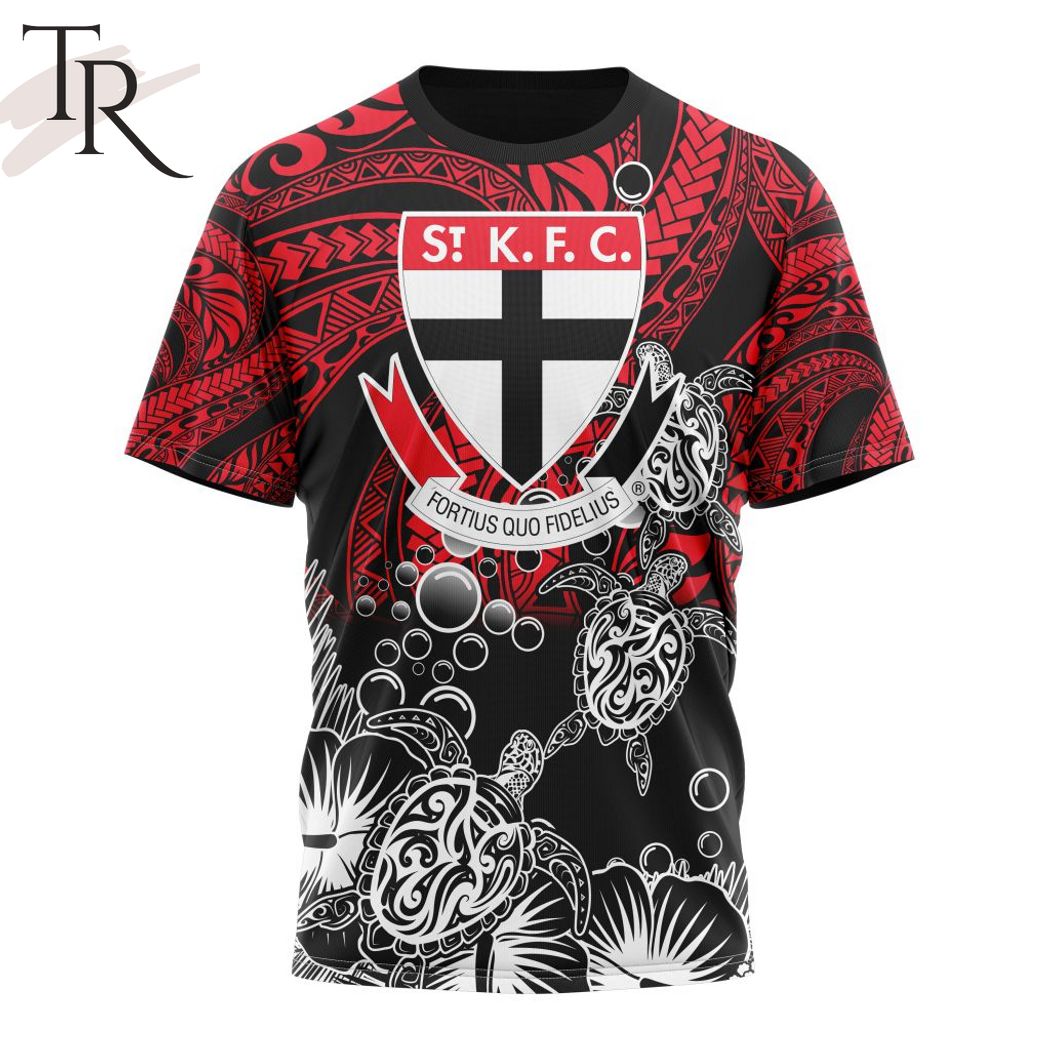 Personalized AFL St Kilda Football Club Special Polynesian Design Hoodie - Famjoys Personalized AFL St Kilda Football Club Special Polynesian Design Hoodie - Famjoys