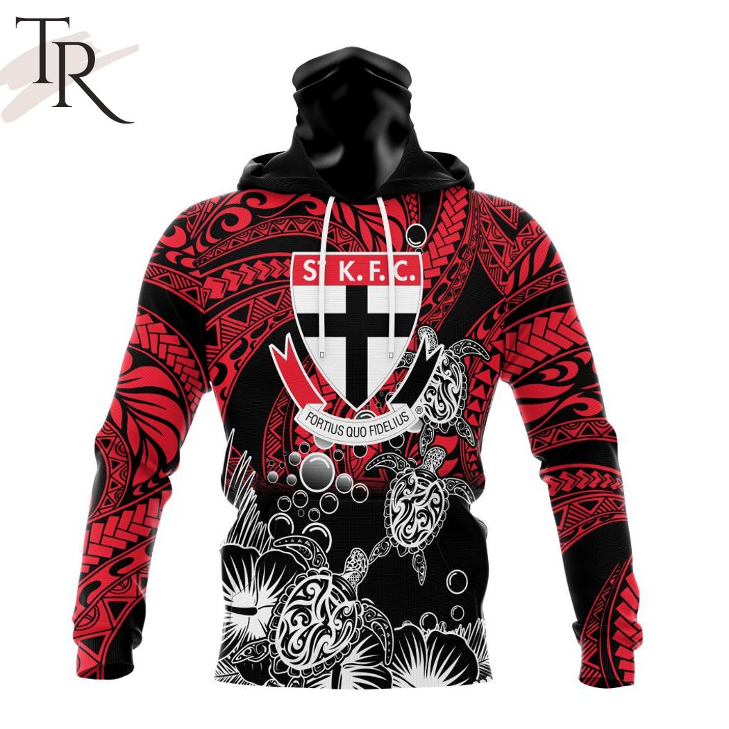 Personalized AFL St Kilda Football Club Special Polynesian Design Hoodie - Famjoys Personalized AFL St Kilda Football Club Special Polynesian Design Hoodie - Famjoys