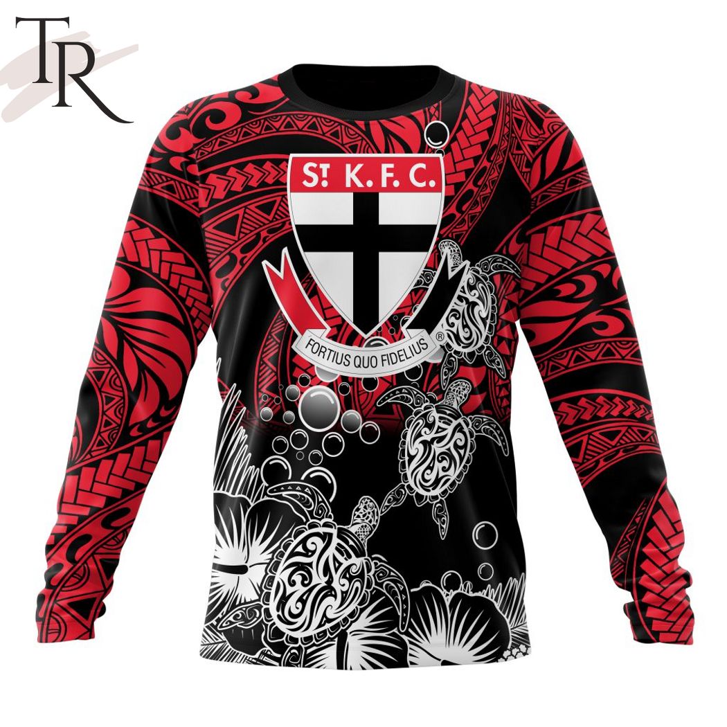 Personalized AFL St Kilda Football Club Special Polynesian Design Hoodie - Famjoys Personalized AFL St Kilda Football Club Special Polynesian Design Hoodie - Famjoys