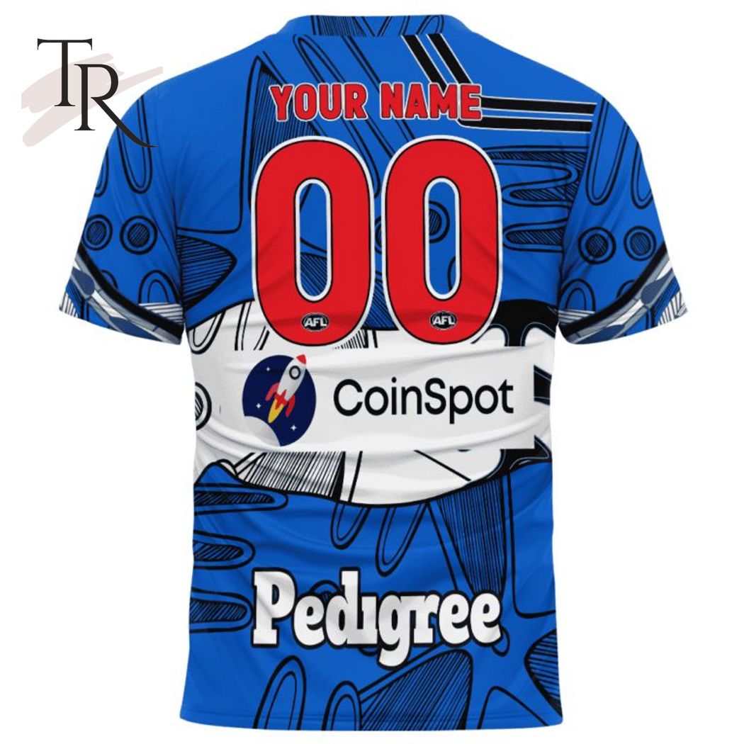 Personalized AFL Western Bulldogs Special Indigenous Design Hoodie 3D - Famjoys Personalized AFL Western Bulldogs Special Indigenous Design Hoodie 3D - Famjoys