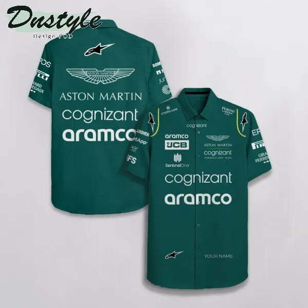 Personalized Aston Martin F1 Team Hawaiian Shirt - Famjoys Personalized Aston Martin F1 Team Hawaiian Shirt - Famjoys