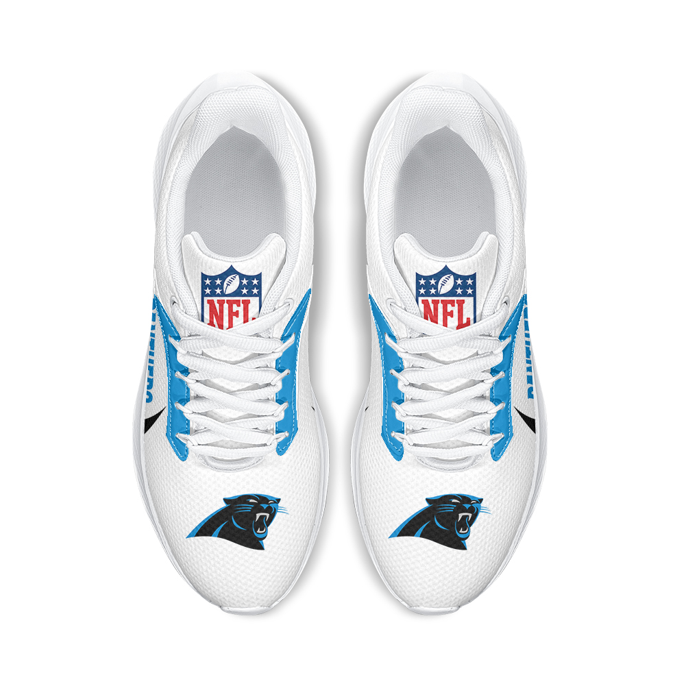 Personalized Carolina Panthers Running Sneakers - Famjoys Personalized Carolina Panthers Running Sneakers - Famjoys