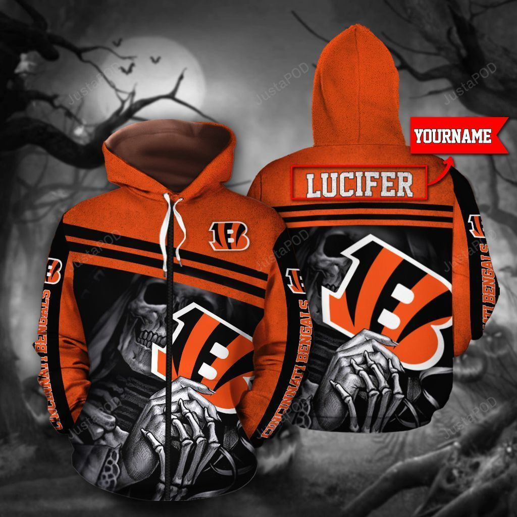 Personalized Cincinnati Bengals Hoodie & Zip Hoodie - Famjoys Personalized Cincinnati Bengals Hoodie & Zip Hoodie - Famjoys