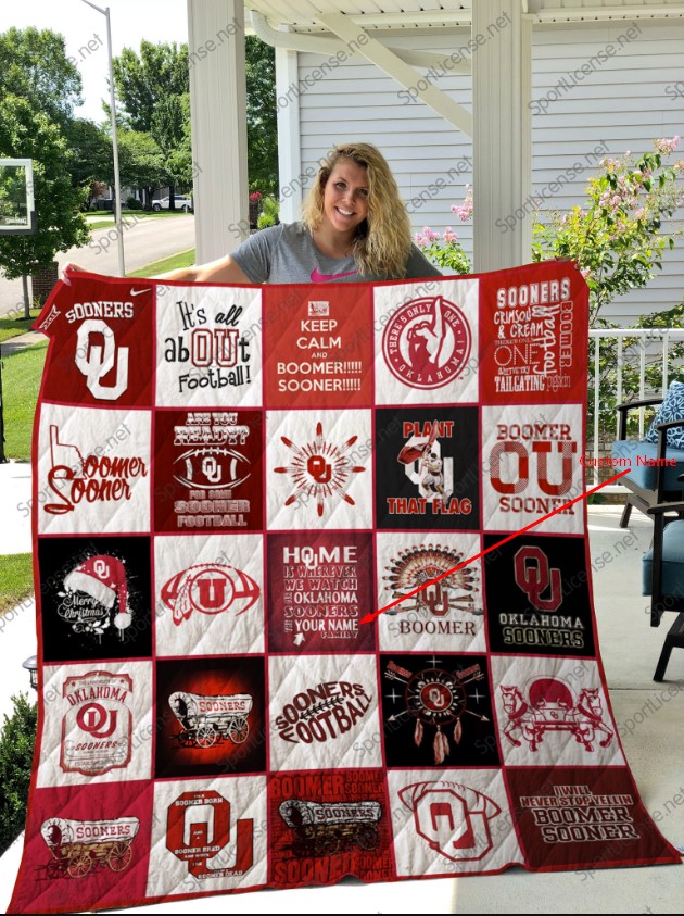 Personalized Custom Name Oklahoma Sooners Quilt Blanket - Famjoys Personalized Custom Name Oklahoma Sooners Quilt Blanket - Famjoys