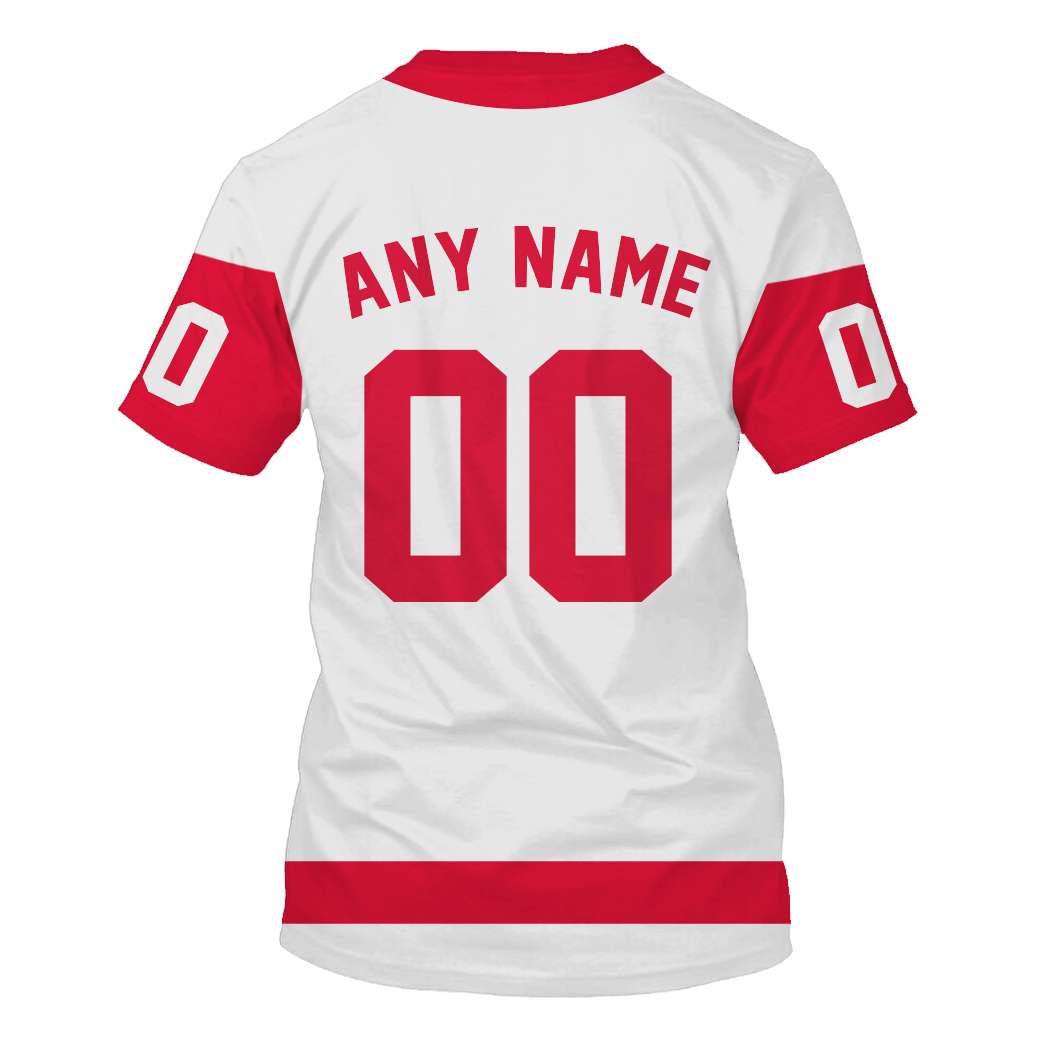 Personalized Detroit Red Wings custom name and number 3d full printing hoodie - Famjoys Personalized Detroit Red Wings custom name and number 3d full printing hoodie - Famjoys
