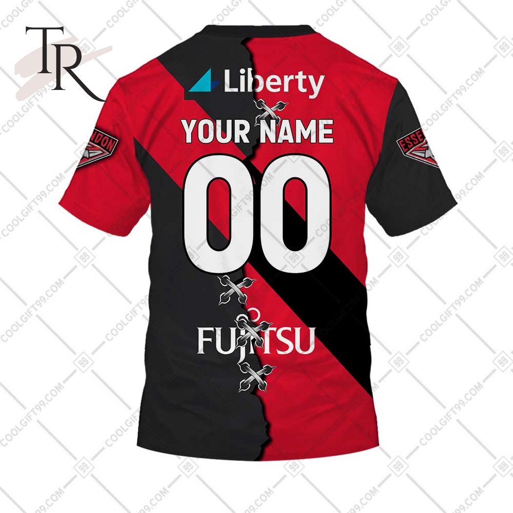 Personalized Guernsey Mix V2 AFL Essendon Bombers Hoodie 3D - Famjoys Personalized Guernsey Mix V2 AFL Essendon Bombers Hoodie 3D - Famjoys