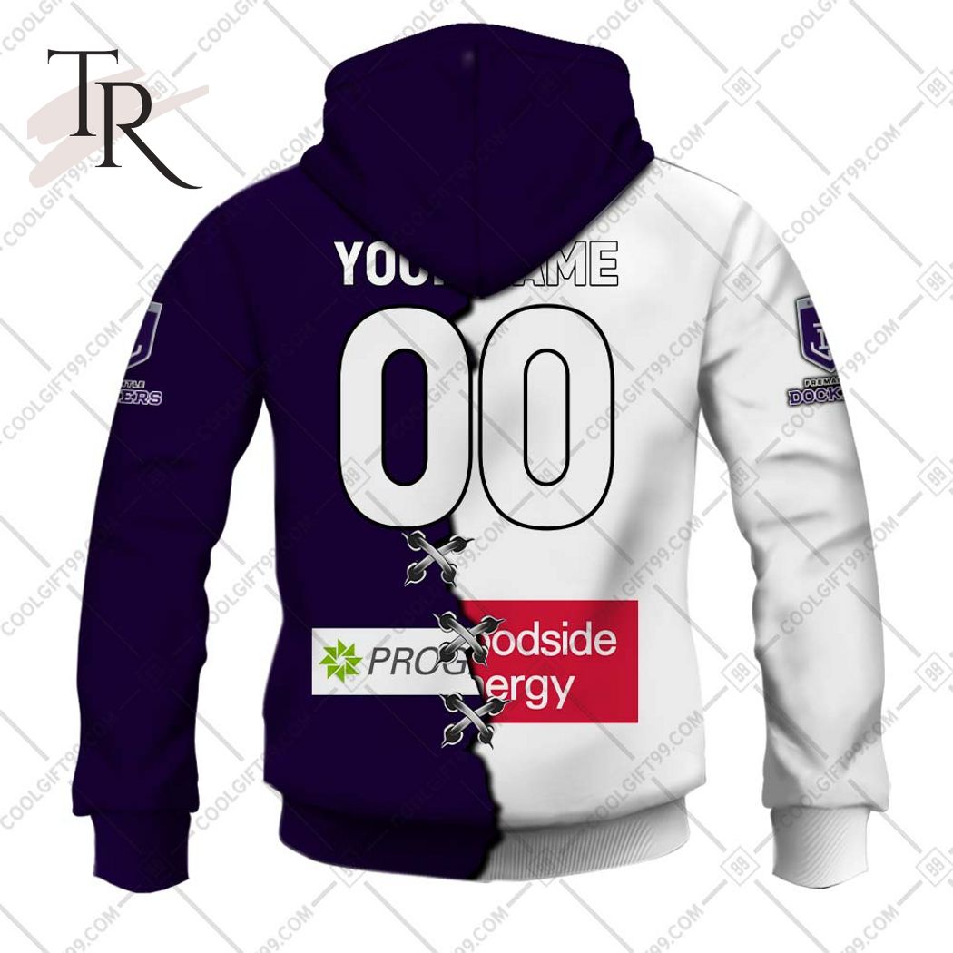 Personalized Guernsey Mix V2 AFL Fremantle Dockers Hoodie 3D - Famjoys Personalized Guernsey Mix V2 AFL Fremantle Dockers Hoodie 3D - Famjoys