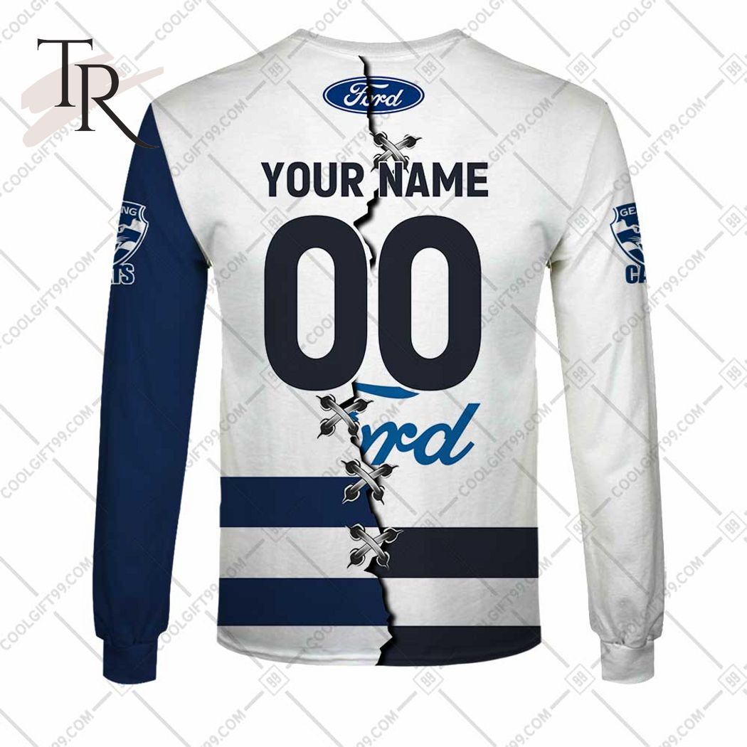 Personalized Guernsey Mix V2 AFL Geelong Cats Hoodie 3D - Famjoys Personalized Guernsey Mix V2 AFL Geelong Cats Hoodie 3D - Famjoys