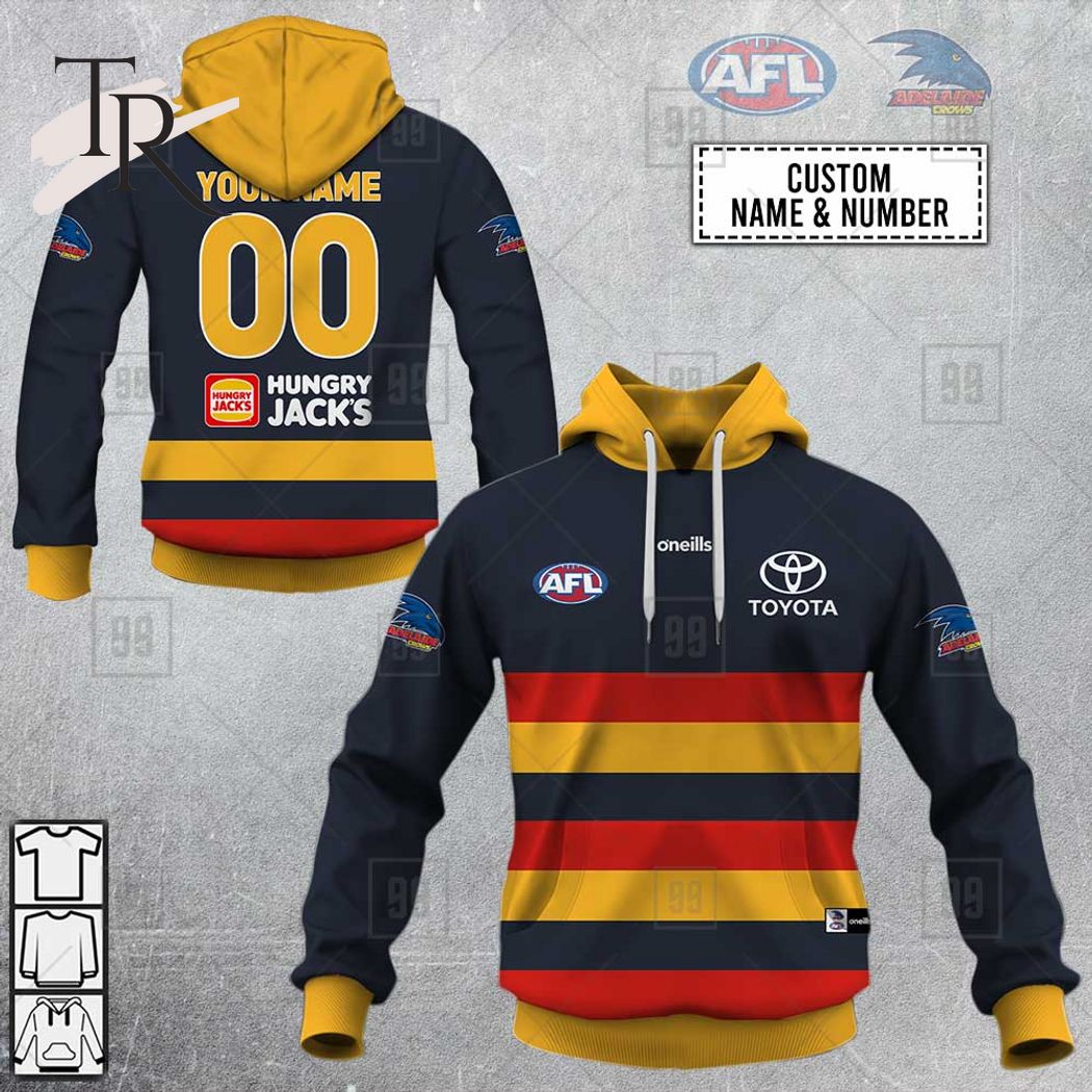 Personalized Home Guernsey 2023 AFL Adelaide Crows Hoodie - Famjoys Personalized Home Guernsey 2023 AFL Adelaide Crows Hoodie - Famjoys