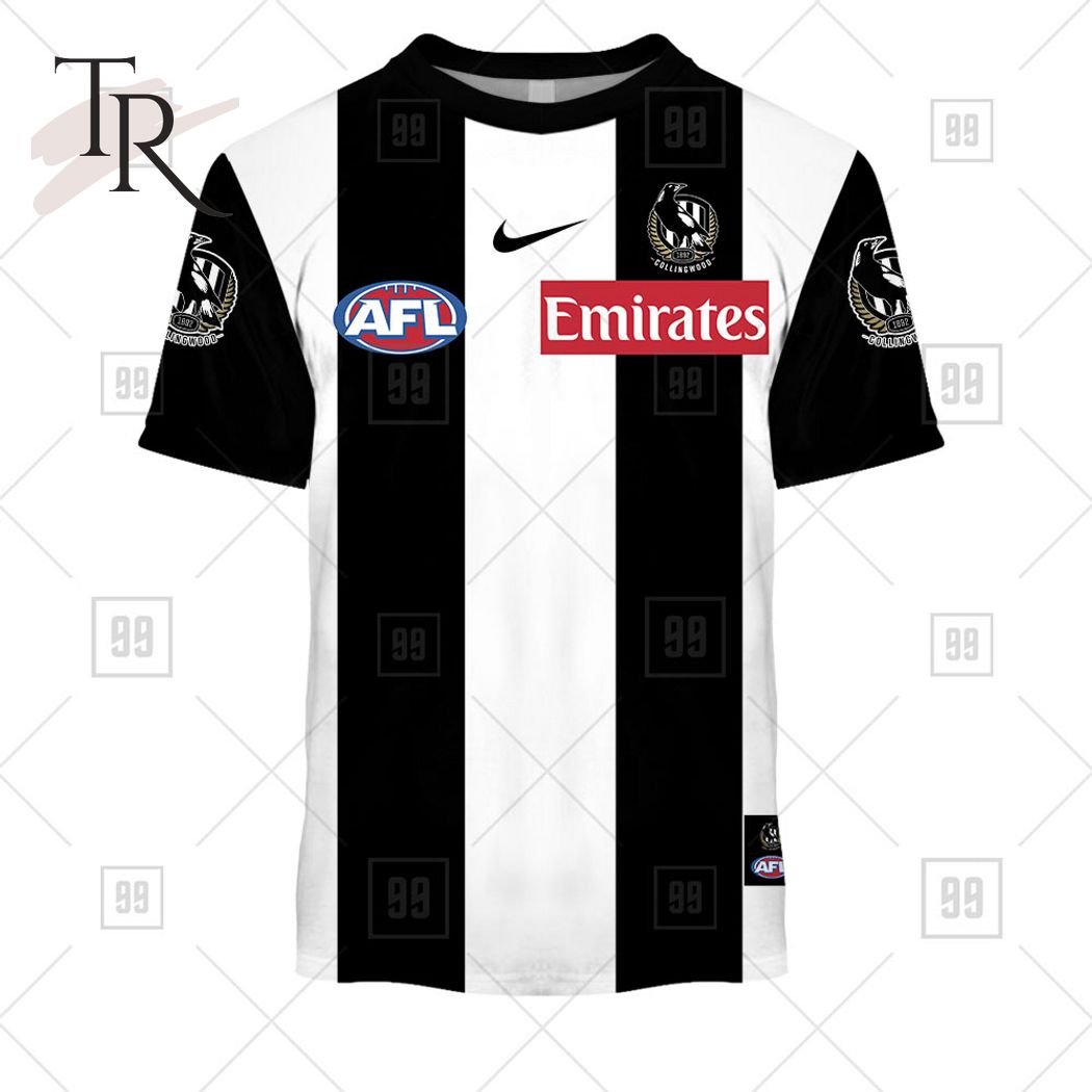 Personalized Home Guernsey 2023 AFL Collingwood Magpies Hoodie - Famjoys Personalized Home Guernsey 2023 AFL Collingwood Magpies Hoodie - Famjoys