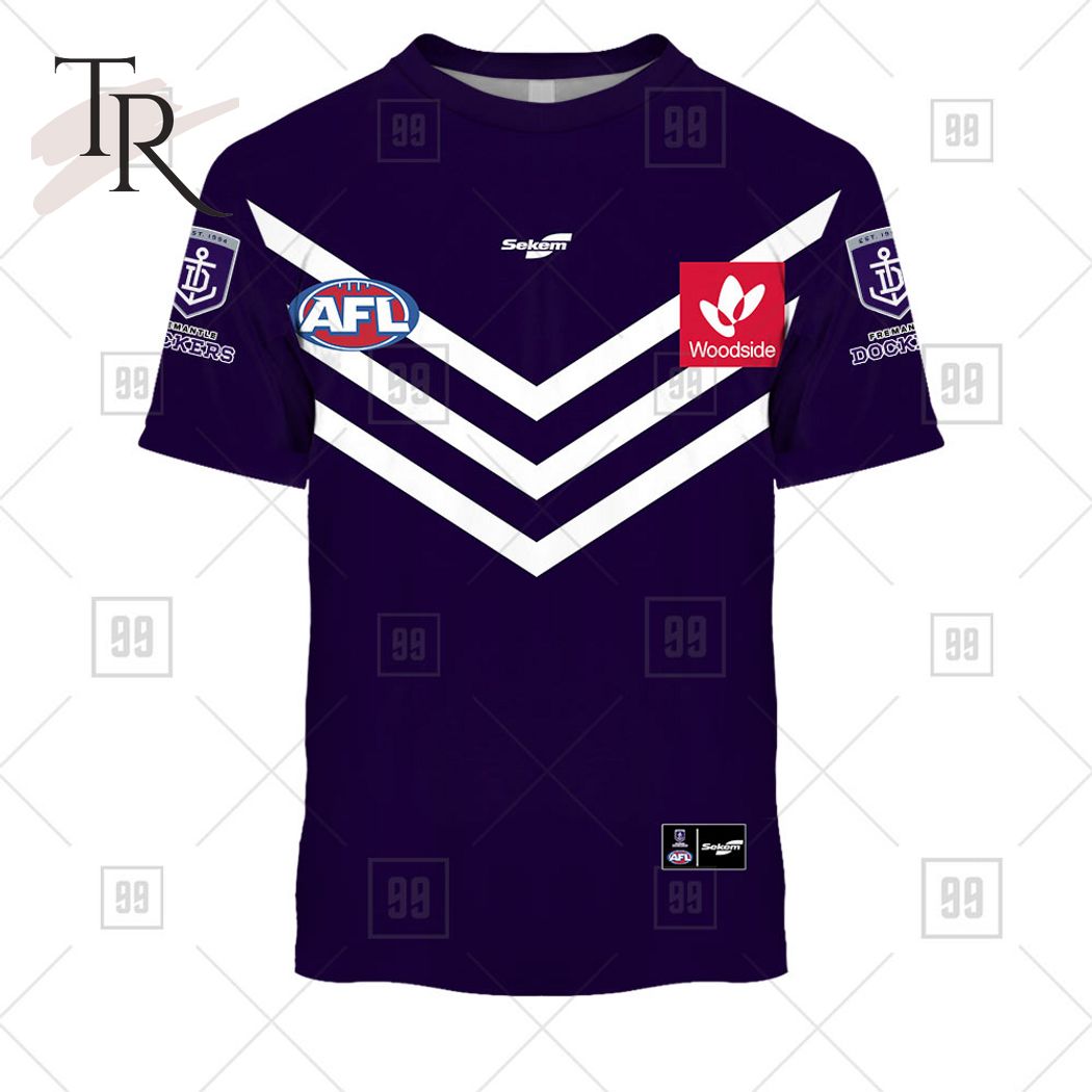 Personalized Home Guernsey 2023 AFL Fremantle Dockers Hoodie - Famjoys Personalized Home Guernsey 2023 AFL Fremantle Dockers Hoodie - Famjoys