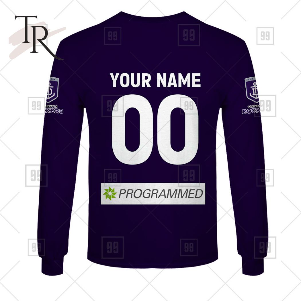 Personalized Home Guernsey 2023 AFL Fremantle Dockers Hoodie - Famjoys Personalized Home Guernsey 2023 AFL Fremantle Dockers Hoodie - Famjoys