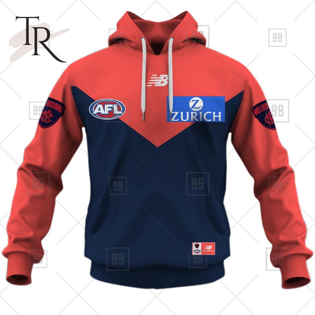 Personalized Home Guernsey 2023 AFL Melbourne Demons Hoodie - Famjoys Personalized Home Guernsey 2023 AFL Melbourne Demons Hoodie - Famjoys
