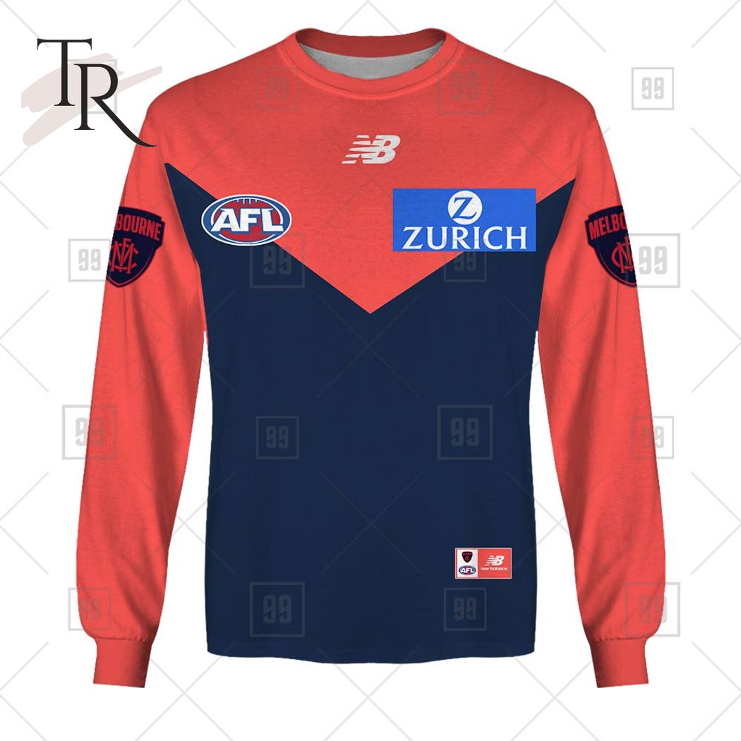 Personalized Home Guernsey 2023 AFL Melbourne Demons Hoodie - Famjoys Personalized Home Guernsey 2023 AFL Melbourne Demons Hoodie - Famjoys