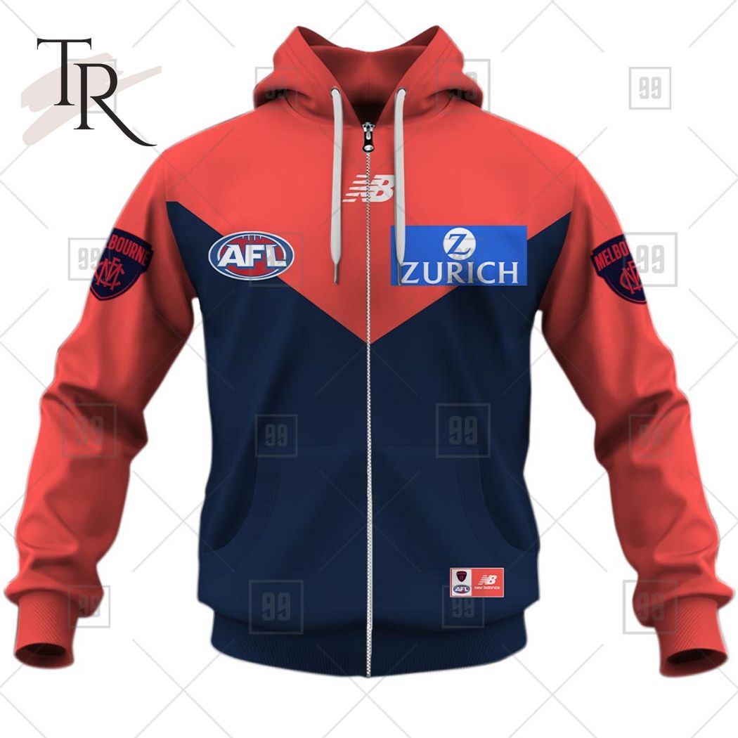 Personalized Home Guernsey 2023 AFL Melbourne Demons Hoodie - Famjoys Personalized Home Guernsey 2023 AFL Melbourne Demons Hoodie - Famjoys