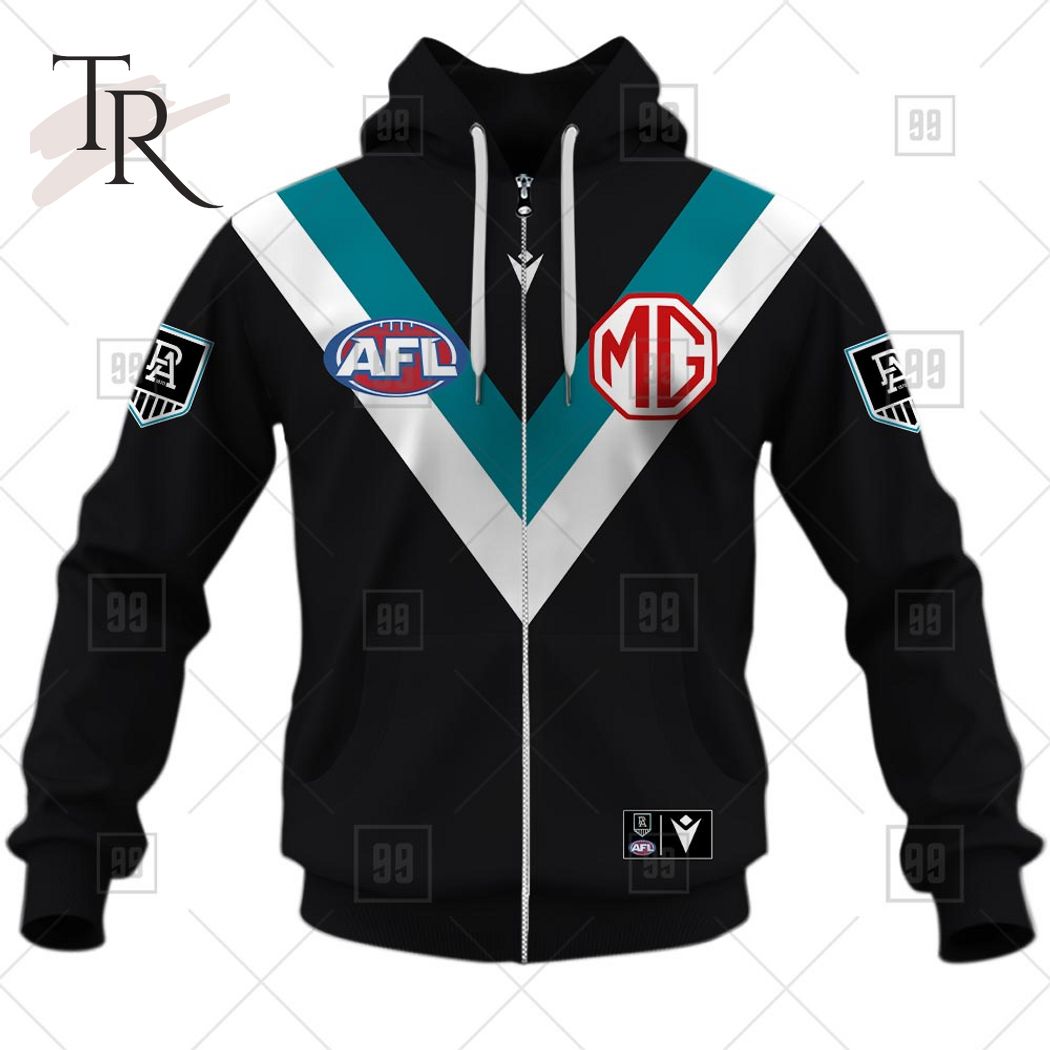 Personalized Home Guernsey 2023 AFL Port Adelaide Power Hoodie - Famjoys Personalized Home Guernsey 2023 AFL Port Adelaide Power Hoodie - Famjoys