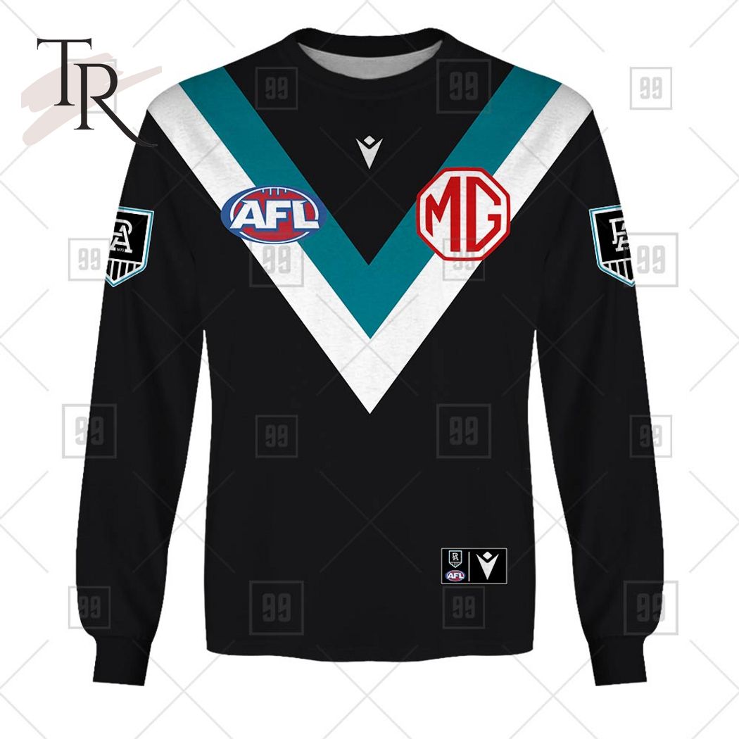 Personalized Home Guernsey 2023 AFL Port Adelaide Power Hoodie - Famjoys Personalized Home Guernsey 2023 AFL Port Adelaide Power Hoodie - Famjoys