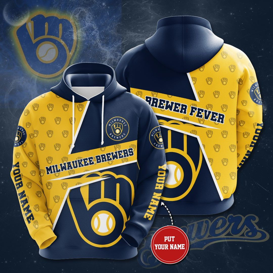 Personalized Milwaukee Brewers 3D Hoodie