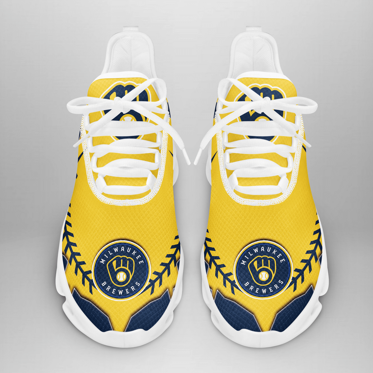 Personalized Milwaukee Brewers Custom Sneaker - Famjoys Personalized Milwaukee Brewers Custom Sneaker - Famjoys