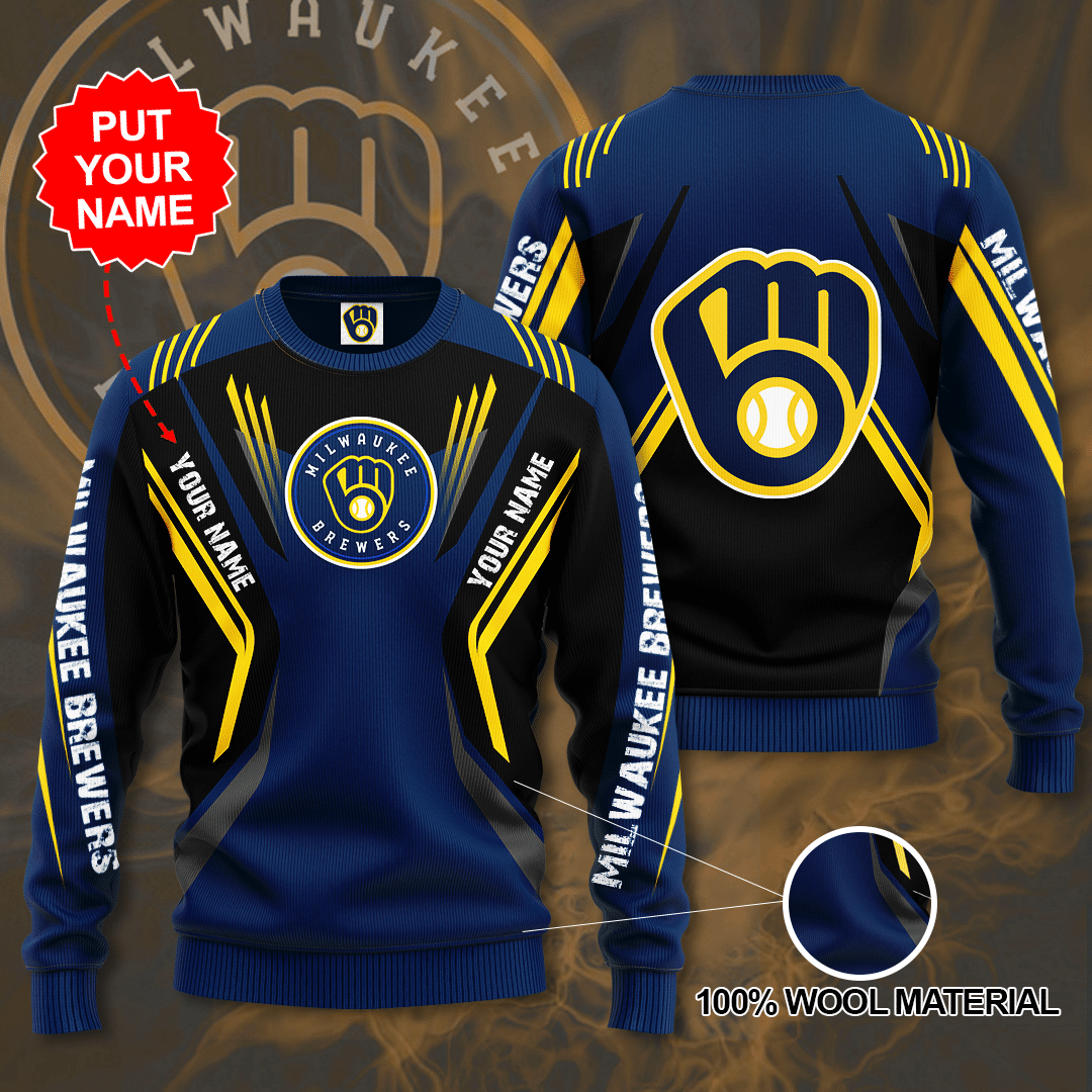 Personalized Milwaukee Brewers Custom Sweater