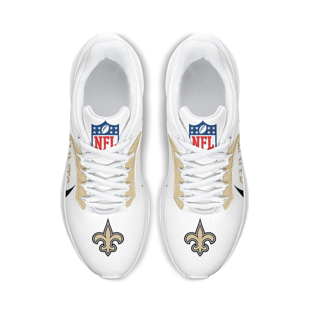 Personalized New Orleans Saints Running Sneakers - Famjoys Personalized New Orleans Saints Running Sneakers - Famjoys