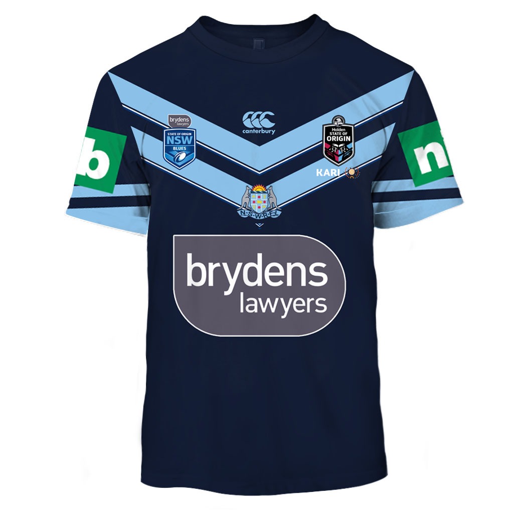 Personalized NSW Blues 2019 Away 3D All Over Printed Shirts For Men & Women - Famjoys Personalized NSW Blues 2019 Away 3D All Over Printed Shirts For Men & Women - Famjoys