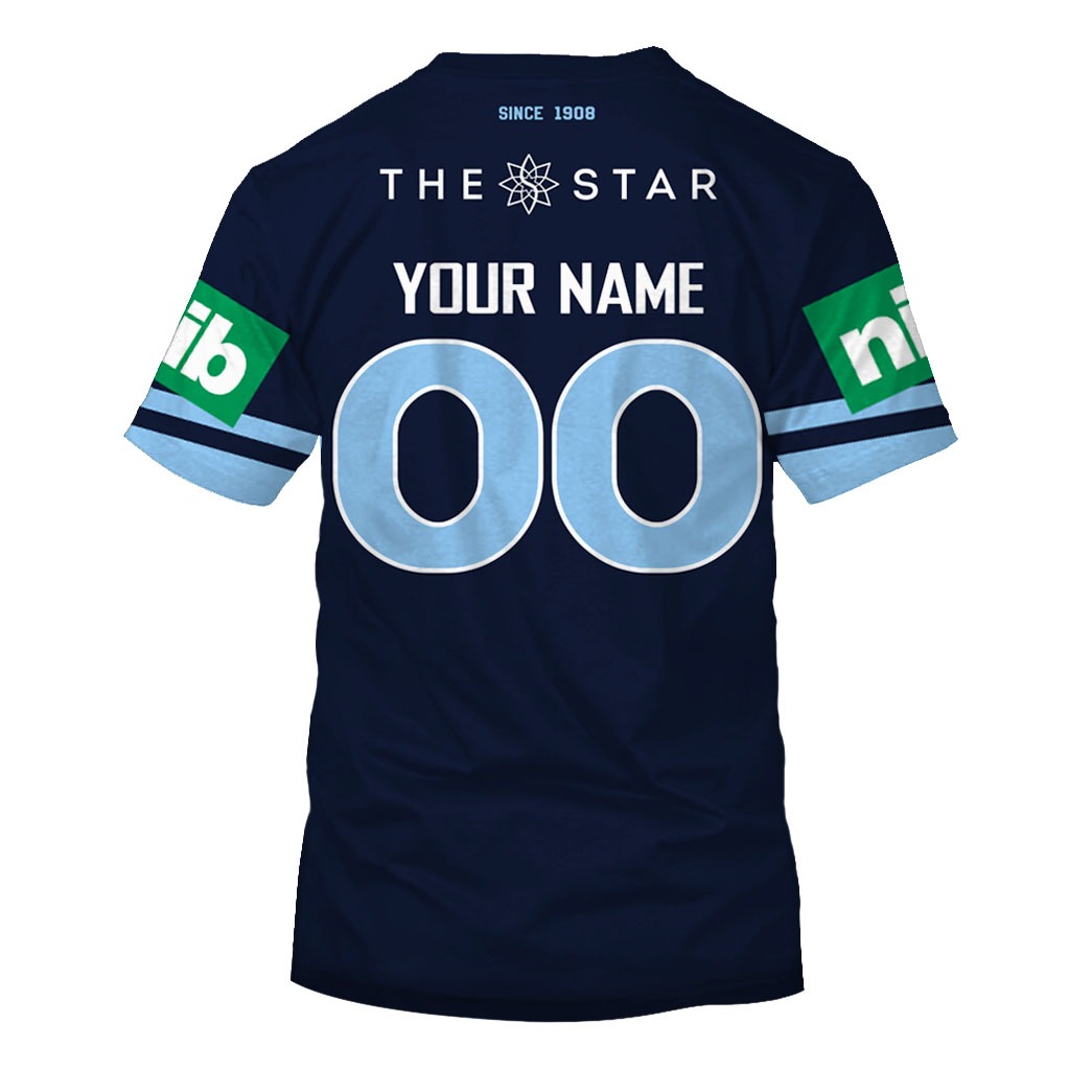 Personalized NSW Blues 2019 Away 3D All Over Printed Shirts For Men & Women - Famjoys Personalized NSW Blues 2019 Away 3D All Over Printed Shirts For Men & Women - Famjoys