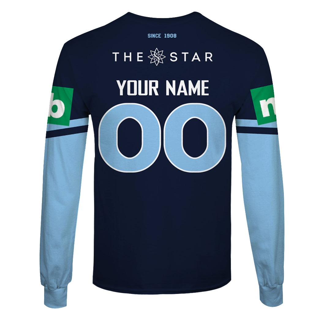 Personalized NSW Blues 2019 Away 3D All Over Printed Shirts For Men & Women - Famjoys Personalized NSW Blues 2019 Away 3D All Over Printed Shirts For Men & Women - Famjoys