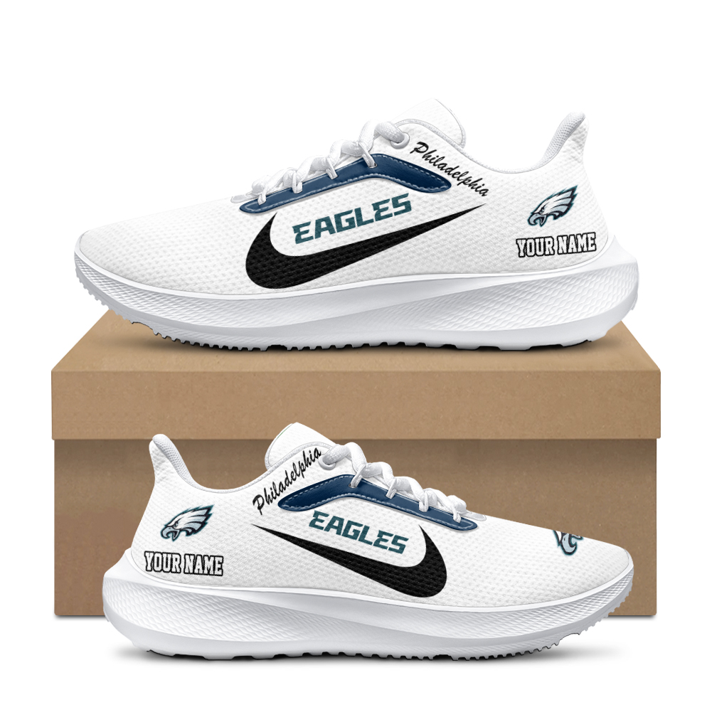 Personalized Philadelphia Eagles Running Sneakers - Famjoys Personalized Philadelphia Eagles Running Sneakers - Famjoys
